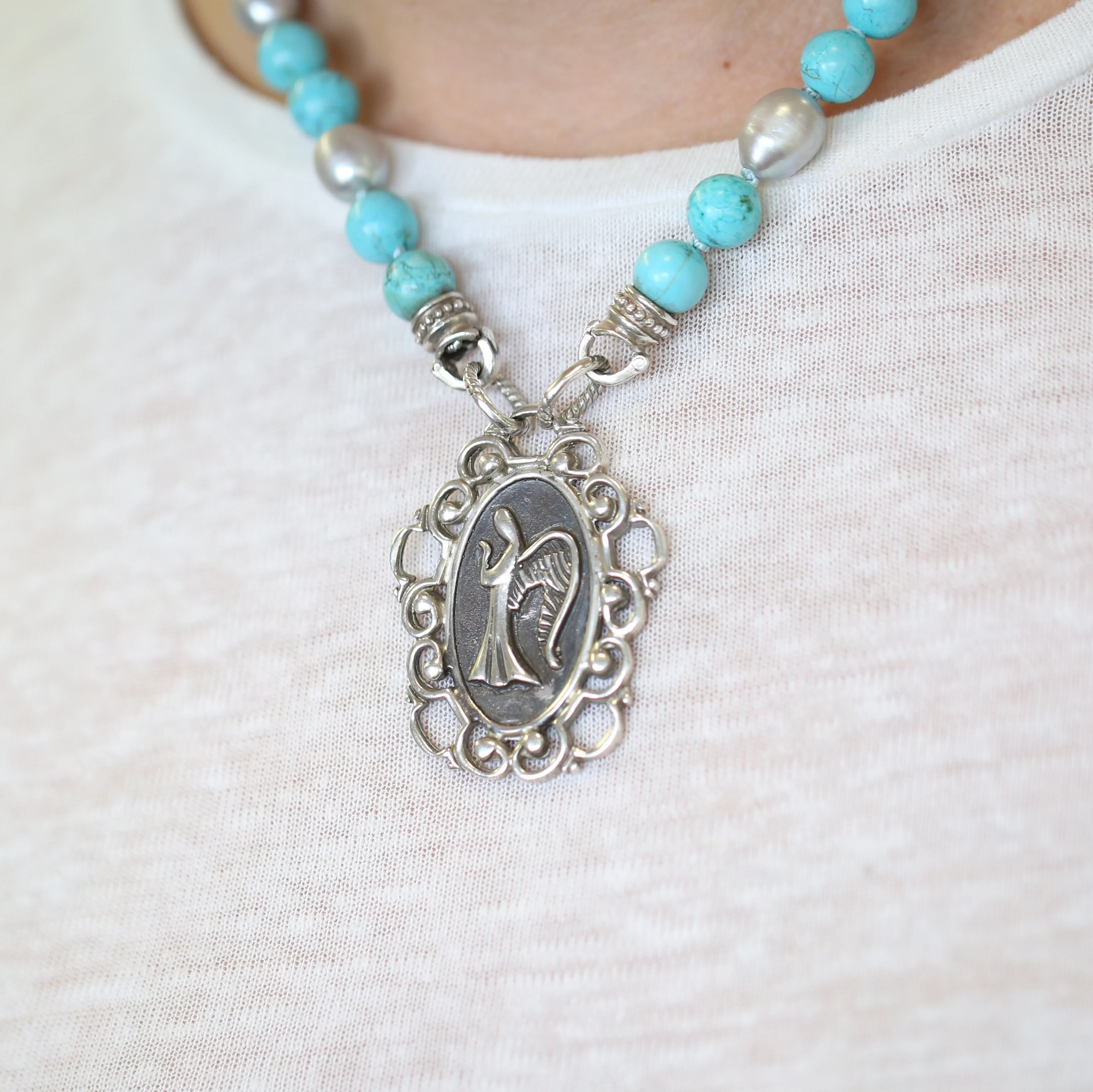 Arabesque Guardian Angel Pendant - Image 6